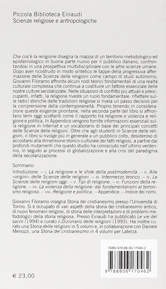 CHE COS'È LA RELIGIONE. Temi metodi e problemi