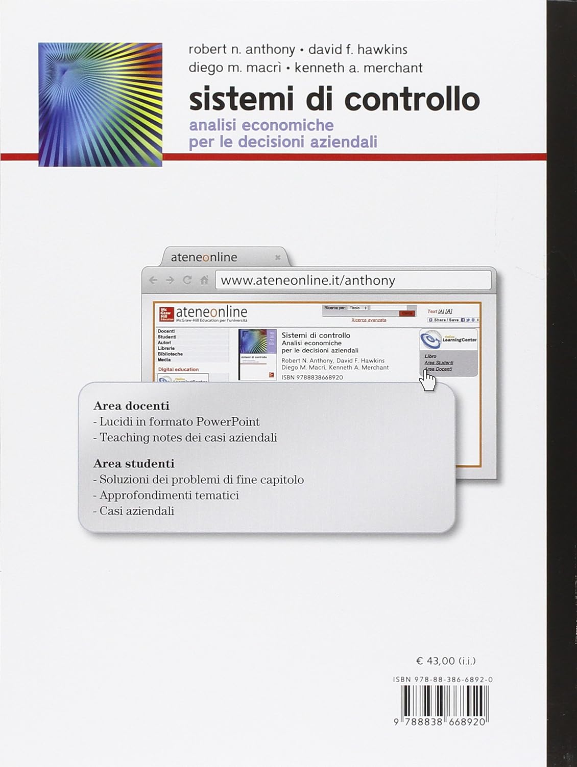 SISTEMI DI CONTROLLO. Analisi economiche per le decisioni aziendali