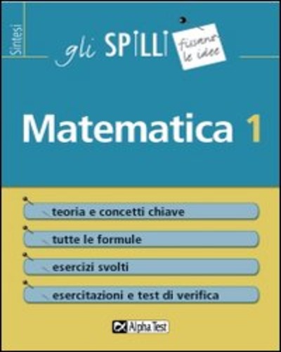 MATEMATICA 1 Teoria e concetti Tutte le formule Esercizi svolti Esecitazioni e test di verifica (Copia)