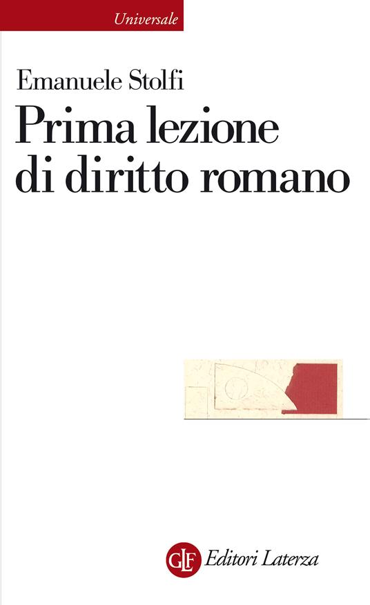 PRIMA LEZIONE DI DIRITTO ROMANO