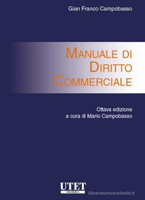 MANUALE DI DIRITTO COMMERCIALE