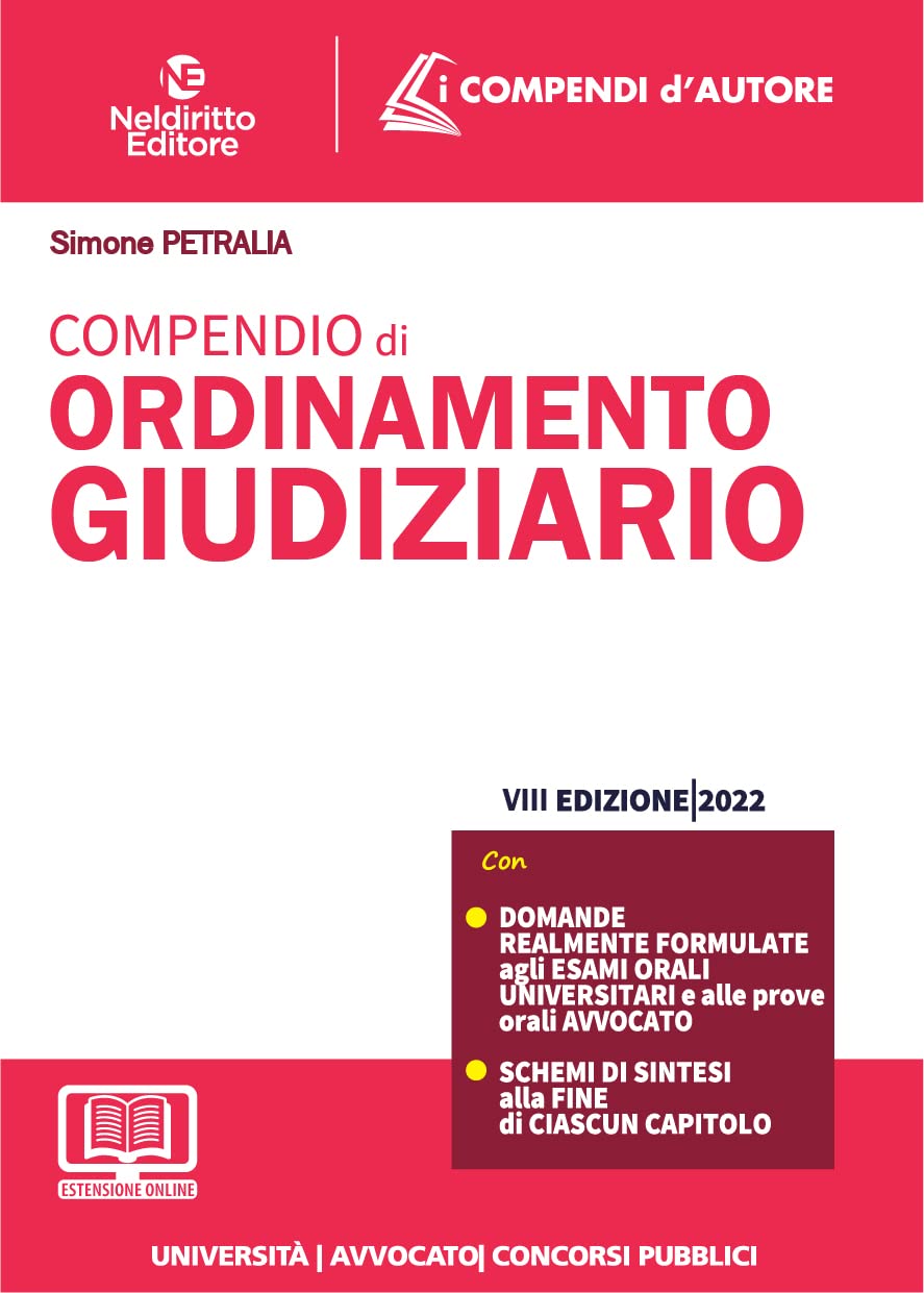 COMPENDIO DI ORDINAMENTO GIUDIZIARIO