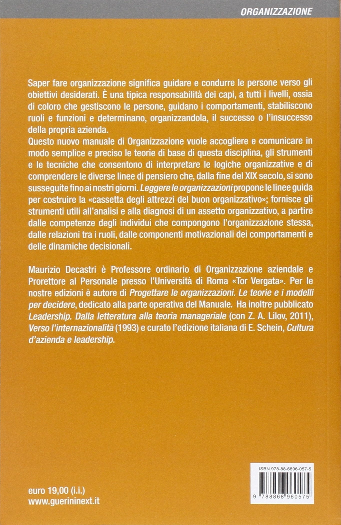 LEGGERE LE ORGANIZZAZIONI