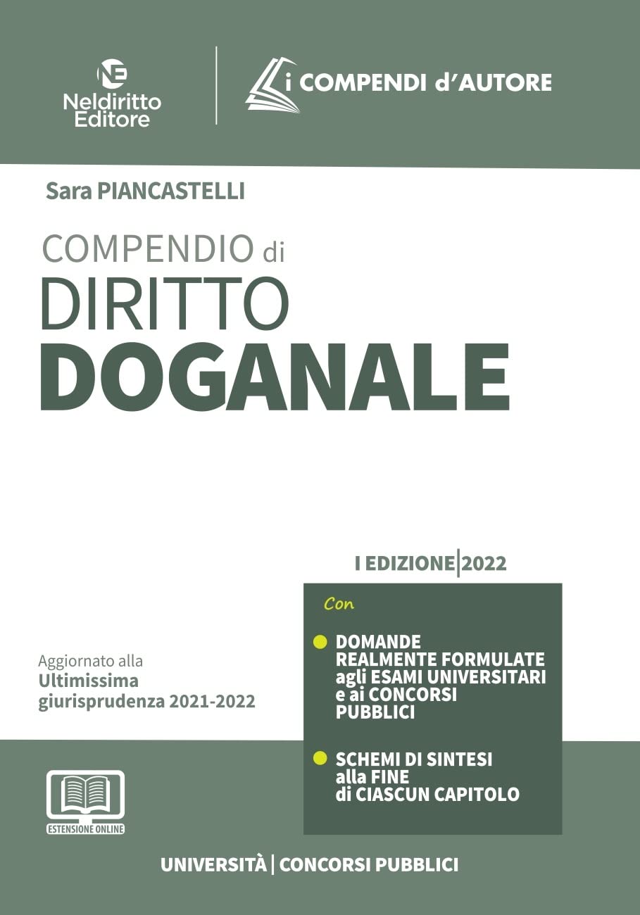 COMPENDIO DI DIRITTO DOGANALE