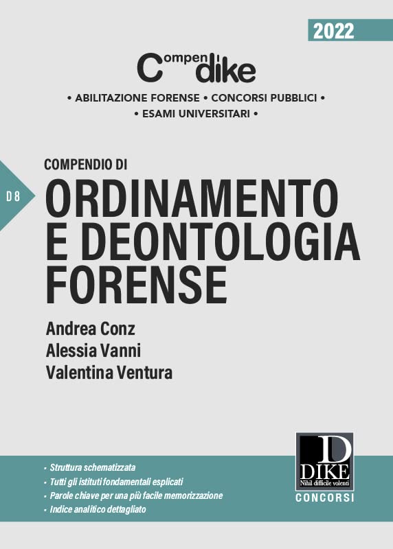 COMPENDIO DI ORDINAMENTO E DEONTOLOGIA FORENSE