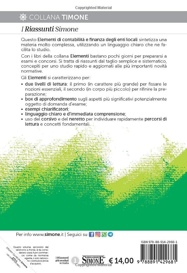 ELEMENTI DI CONTABILITÀ E FINANZA DEGLI ENTI LOCALI