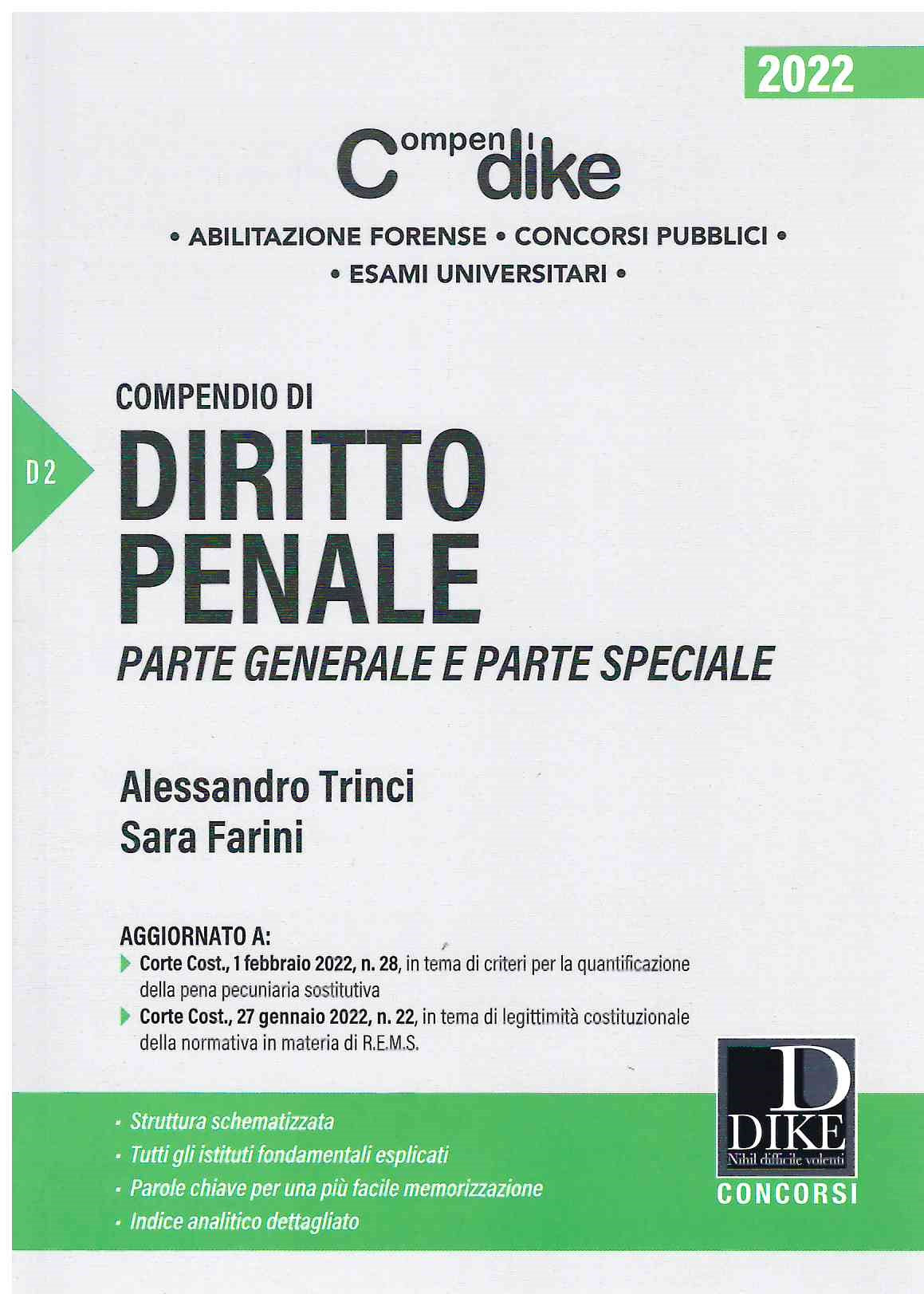 COMPENDIO DI DIRITTO PENALE. PARTE GENERALE E PARTE SPECIALE