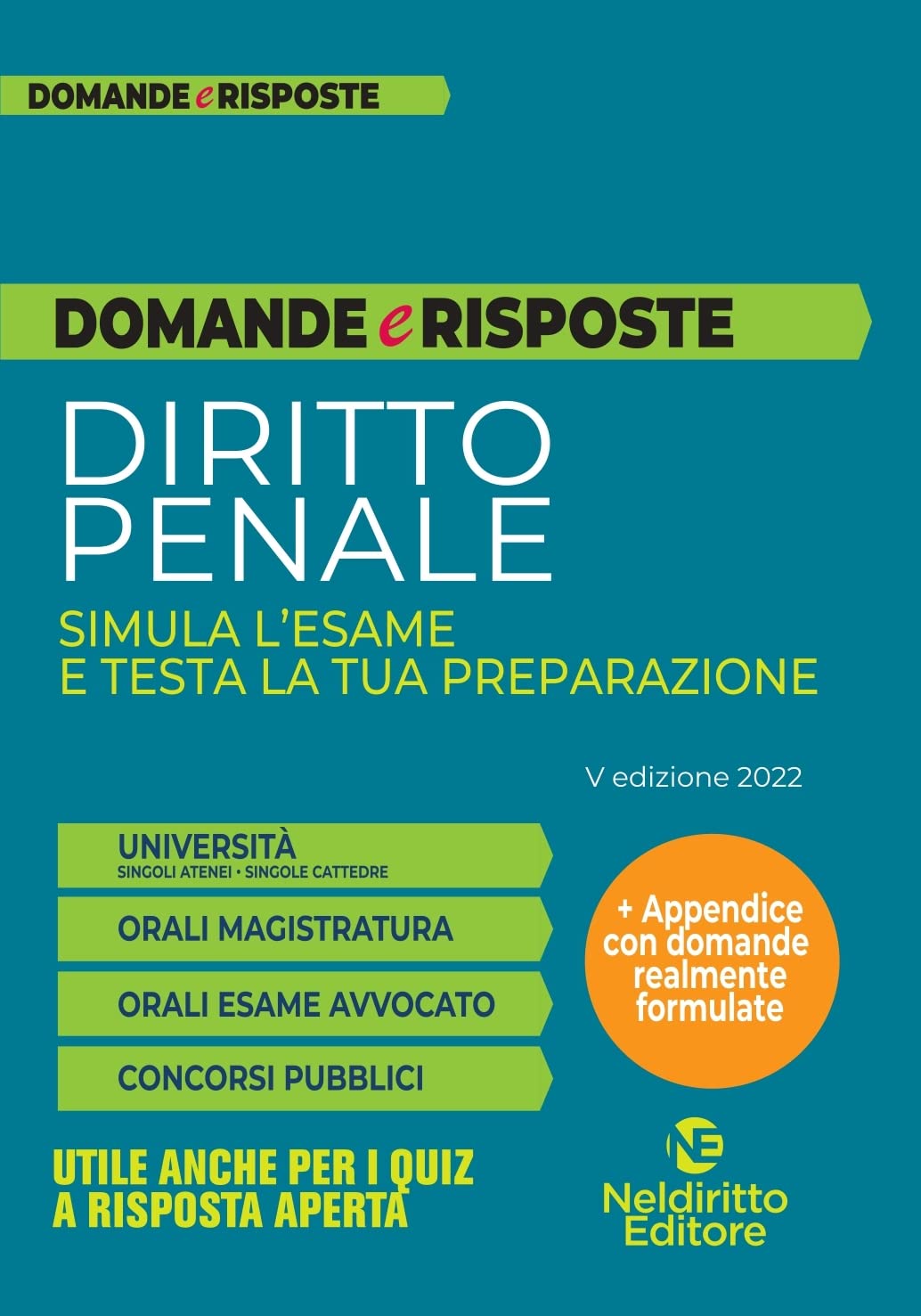 DOMANDE RISPOSTE DIRITTO PENALE