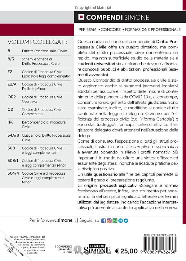 COMPENDIO DI DIRITTO PROCESSUALE CIVILE