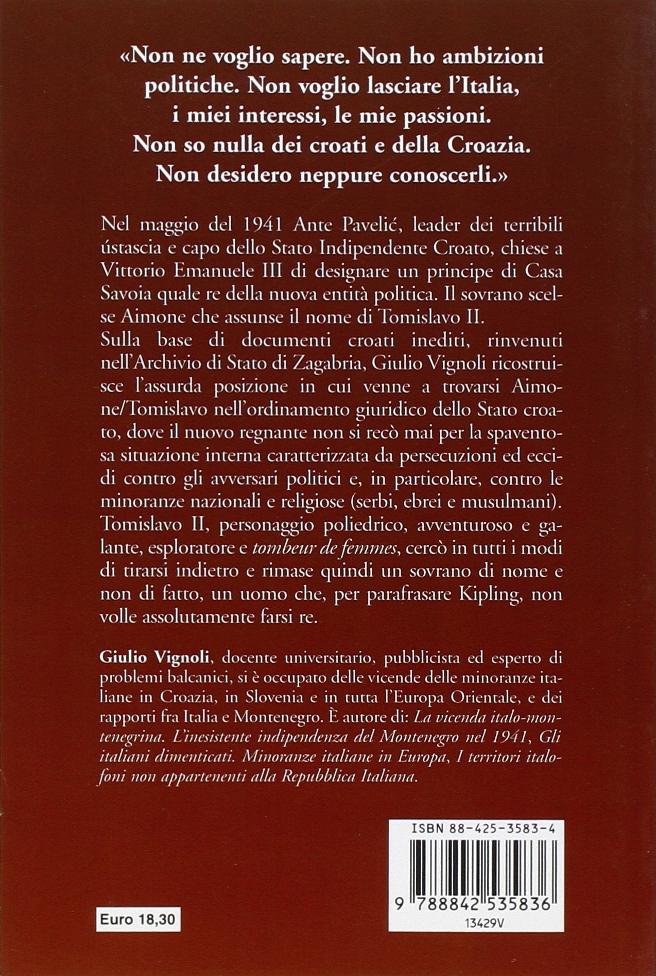 IL SOVRANO SCONOSCIUTO. TOMISLAVO II RE DI CROAZIA