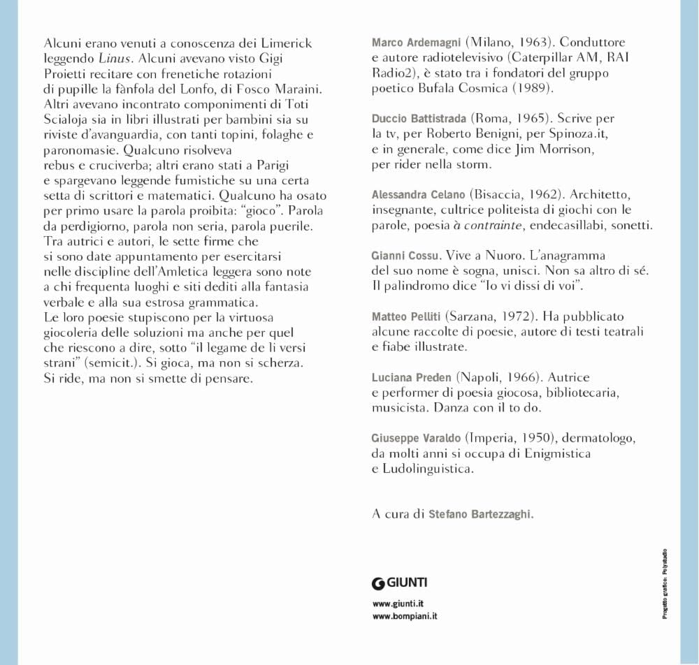 BIANCANEVE E I SETTENARI. ANTOLOGIA DI POESIA GIOCOSA