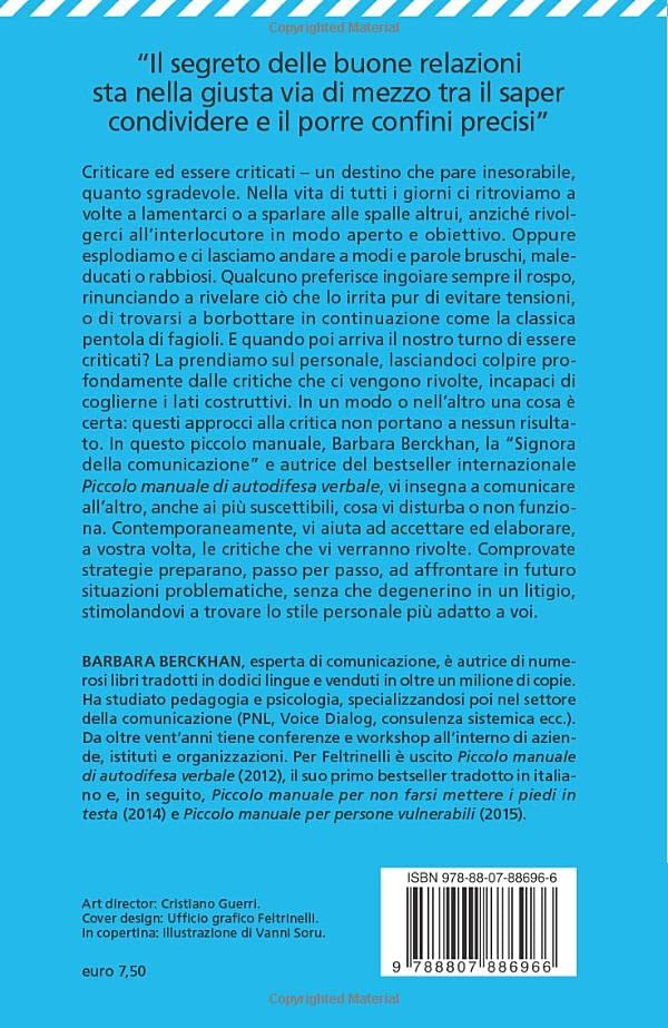PICCOLO MANUALE PER IMPARARE A FARE E RICEVERE CRITICHE