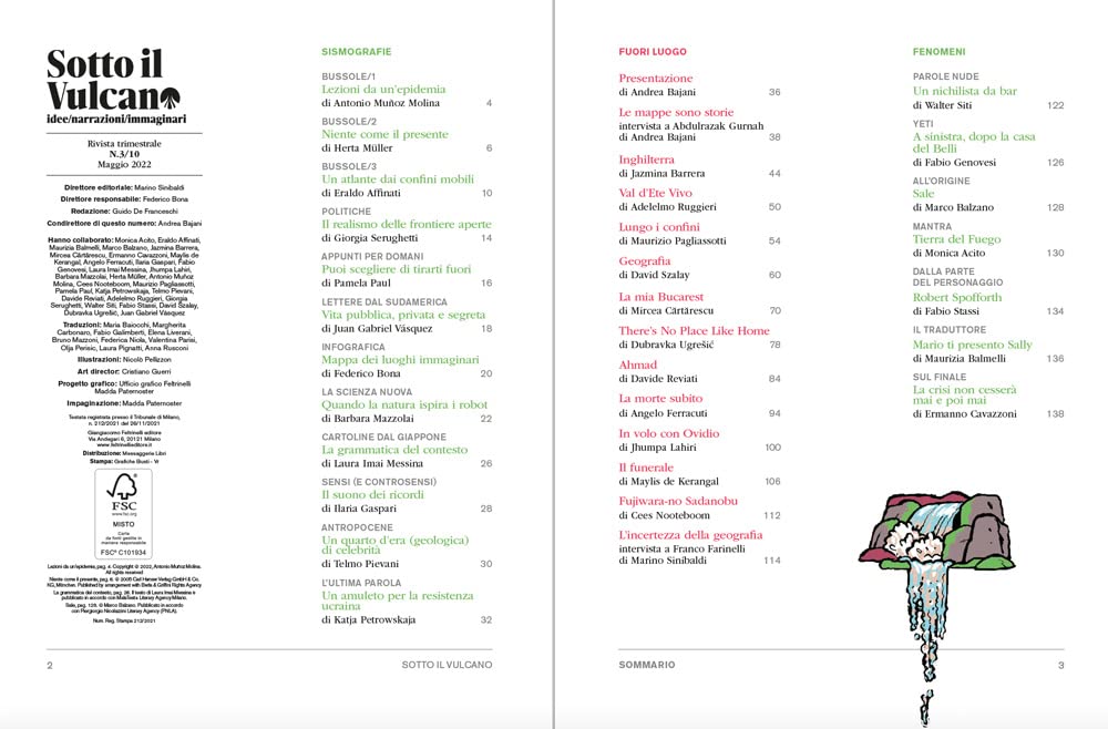 SOTTO IL VULCANO. IDEE/NARRAZIONI/IMMAGINARI. RIVISTA TRIMESTALE. VOL. 3: FUORI LUOGO
