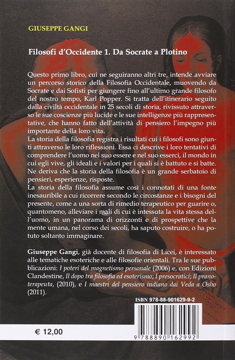 FILOSOFI D'OCCIDENTE 1. DA SOCRATE A PLOTINO