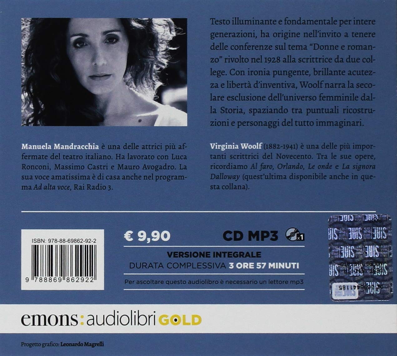 UNA STANZA TUTTA PER SÉ LETTO DA MANUELA MANDRACCHIA. AUDIOLIBRO. CD AUDIO FORMATO MP3