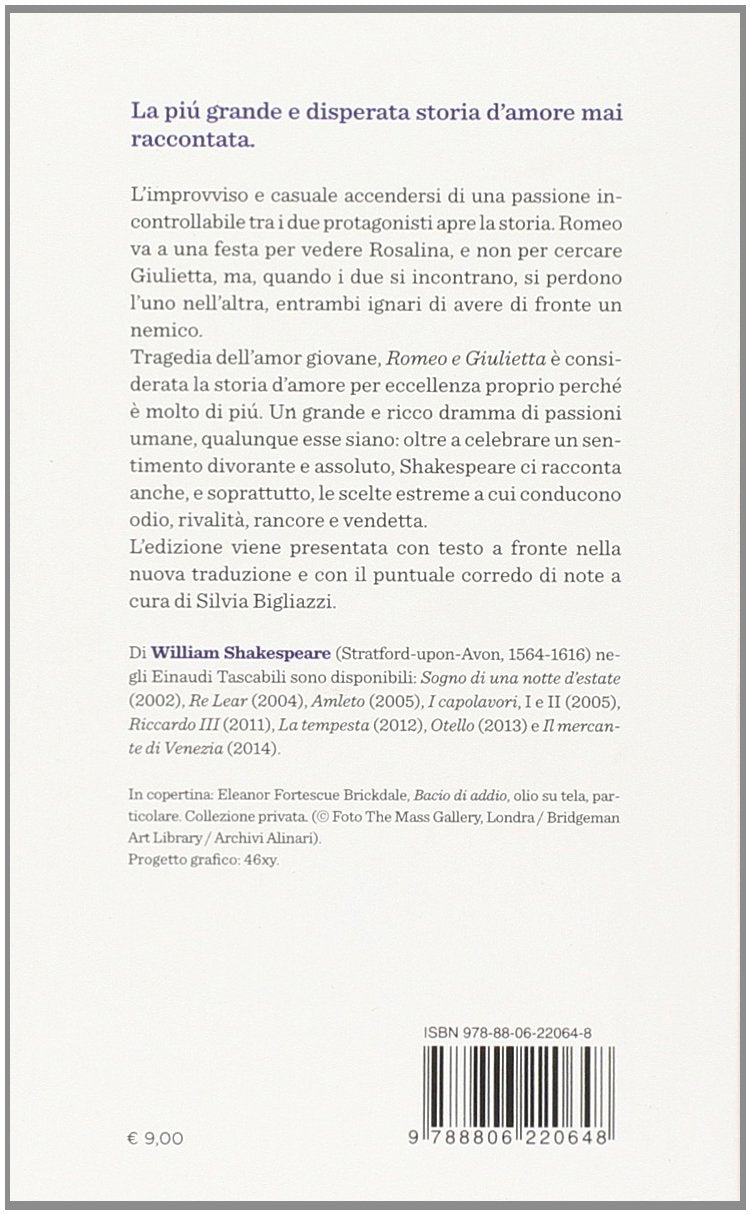 ROMEO E GIULIETTA. TESTO INGLESE A FRONTE