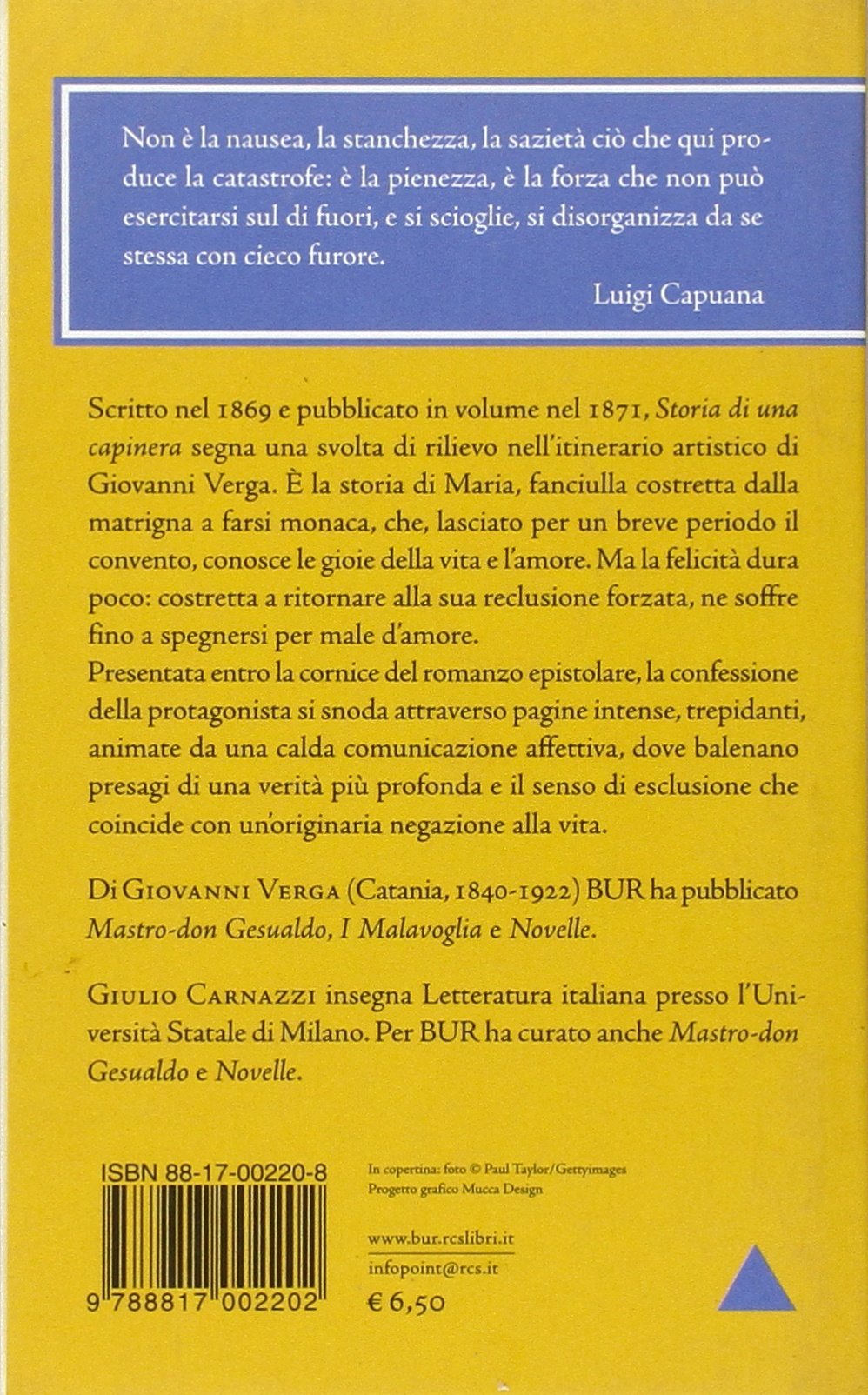 STORIA DI UNA CAPINERA