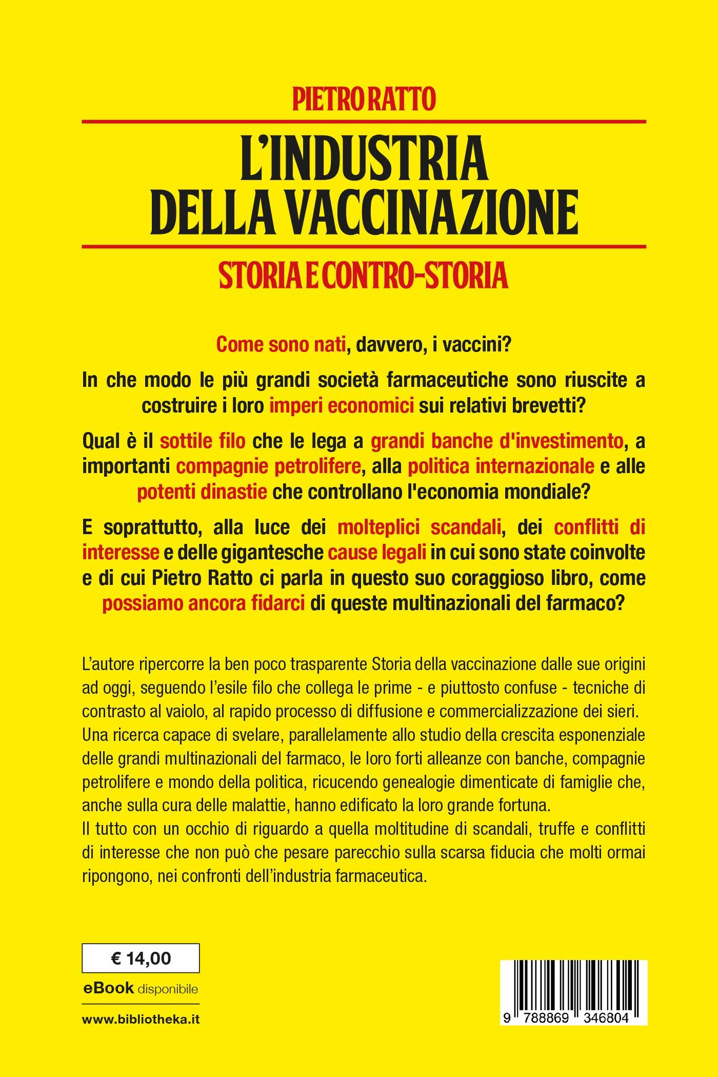 L'INDUSTRIA DELLA VACCINAZIONE