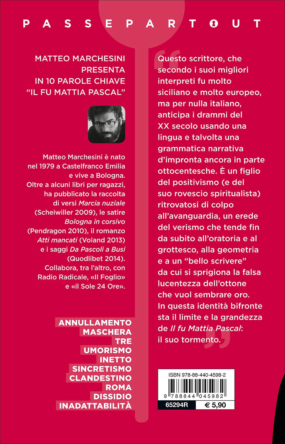 IL FU MATTIA PASCAL. PASSEPARTOUT