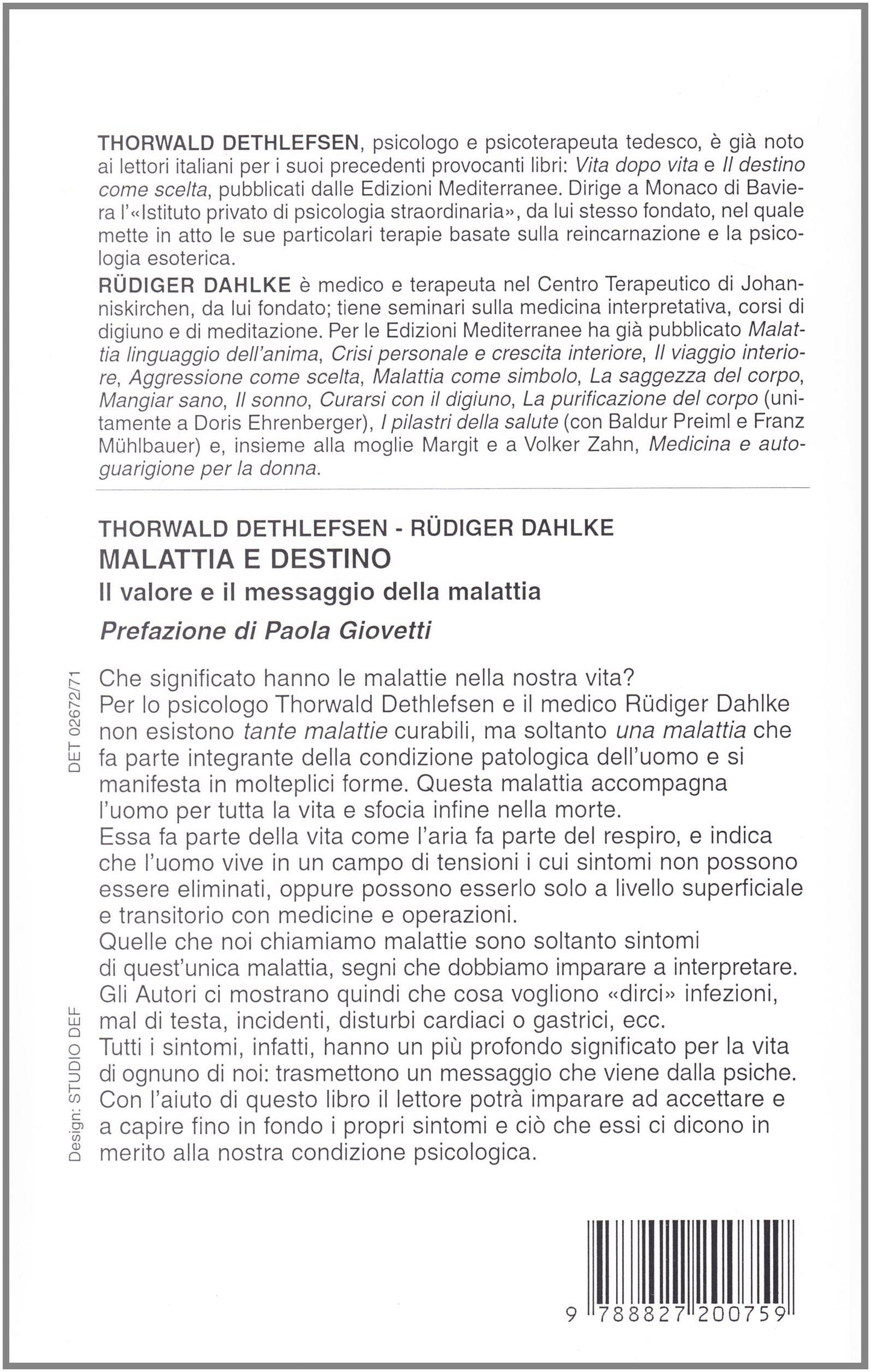 MALATTIA E DESTINO
