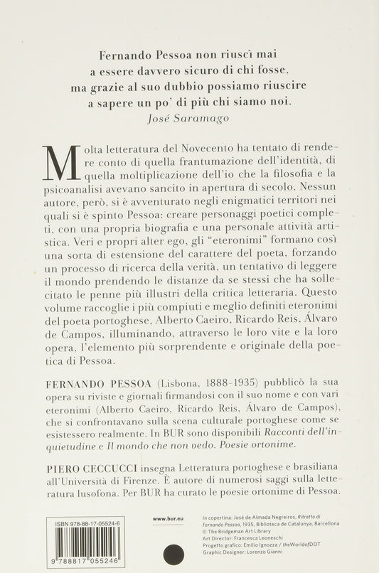 UN'AFFOLLATA SOLITUDINE. POESIE ETERONIME. TESTO PORTOGHESE A FRONTE