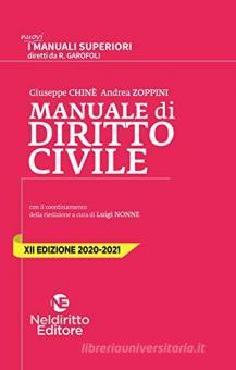 MANUALE SUPERIORE DI DIRITTO CIVILE XII EDIZIONE 2020/2021