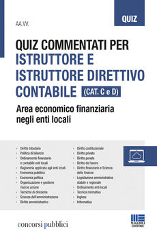 QUIZ PER ISTRUTTORE DIRETTIVO CONTABILE CAT. C E D