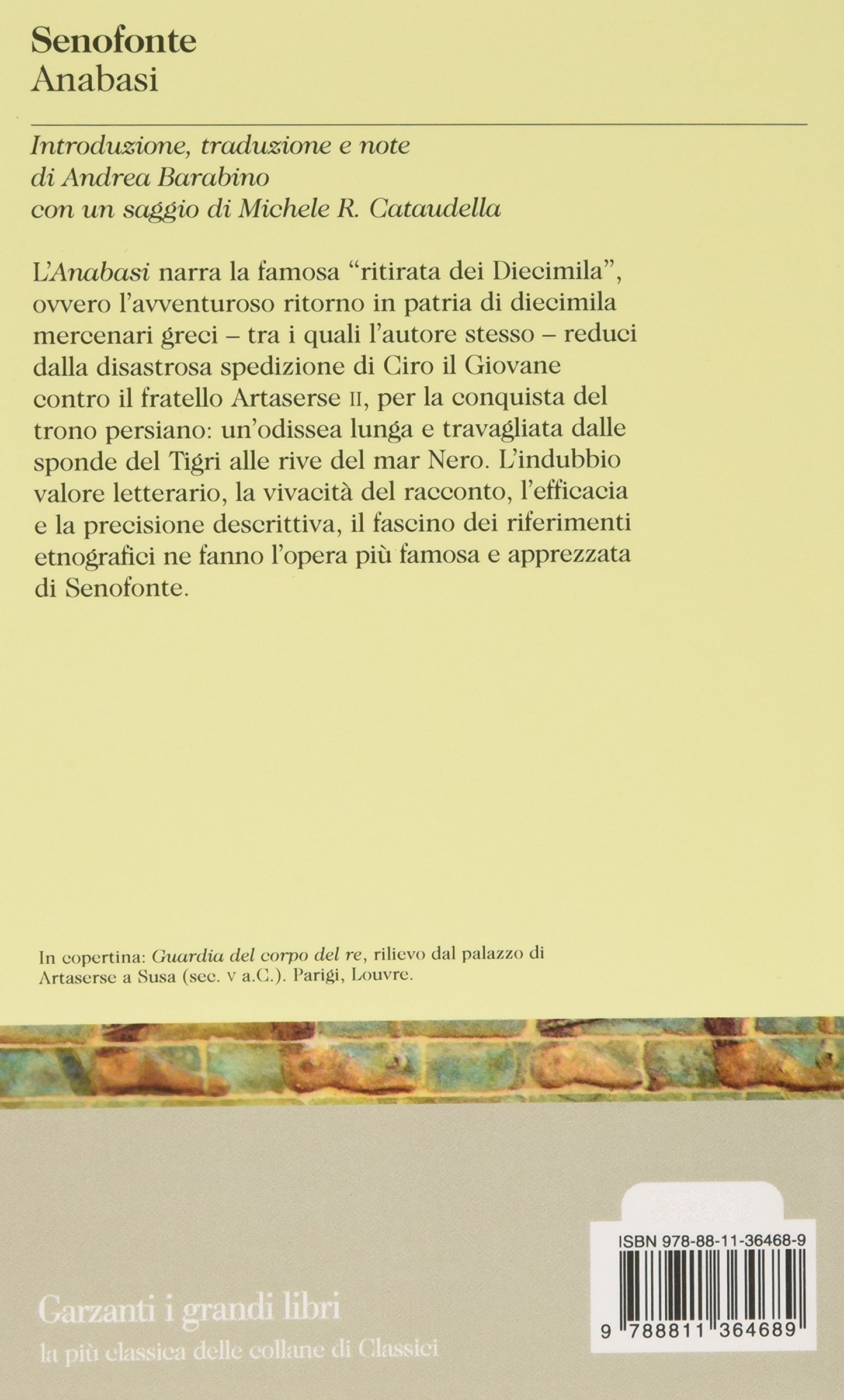 ANABASI. TESTO GRECO A FRONTE