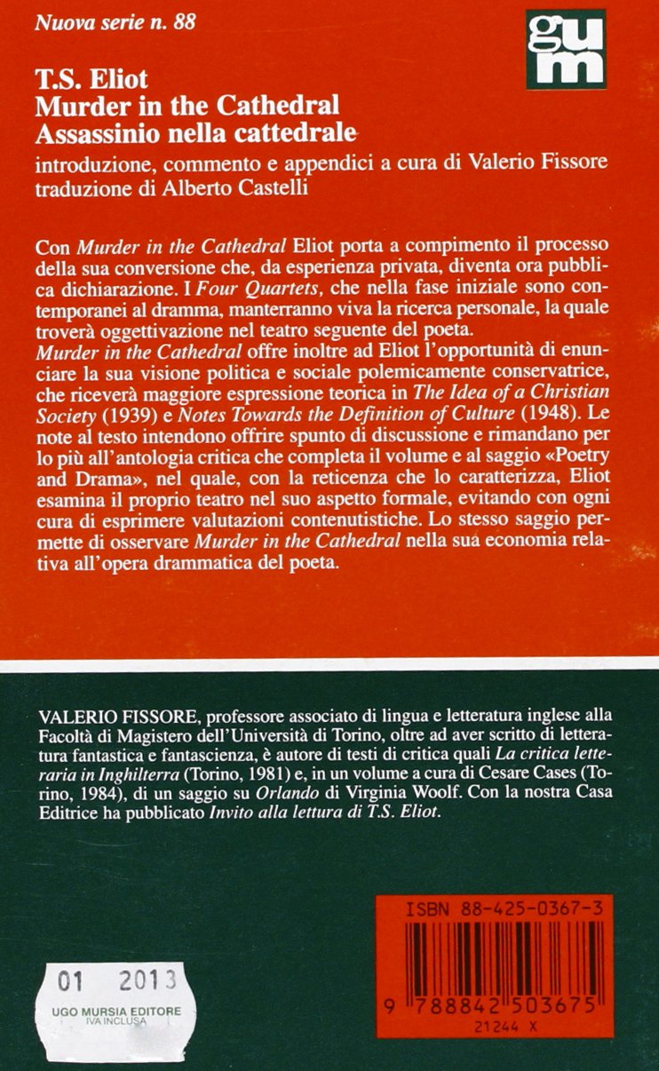 MURDER IN THE CATHEDRALASSASSINIO NELLA CATTEDRALE
