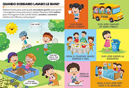 LAVATI BENE LE MANI! L'IGIENE PERSONALE SPIEGATO AI BAMBINI