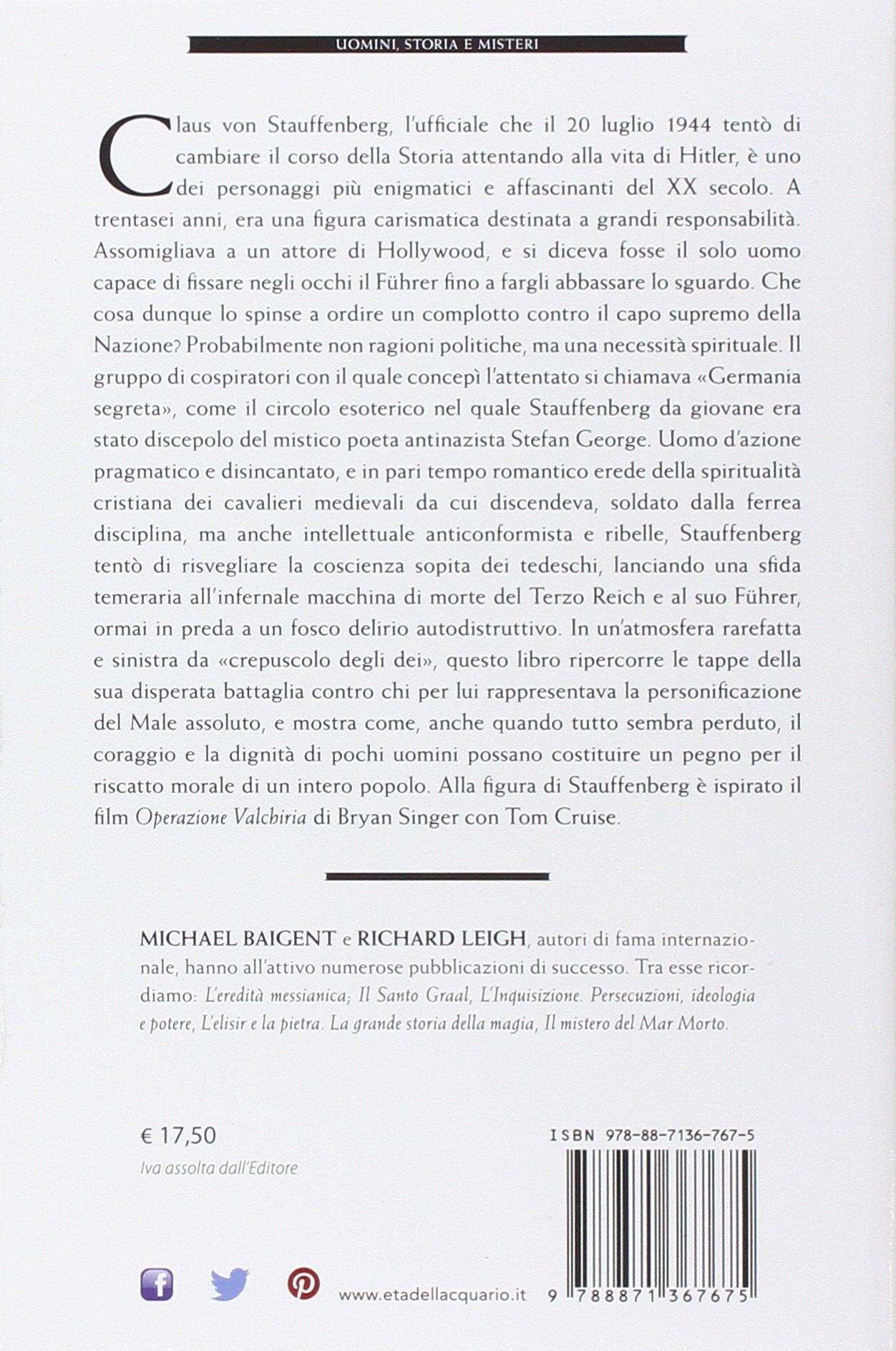 OPERAZIONE VALCHIRIA. STAUFFENBERG E LA MISTICA CROCIATA CONTRO HITLER