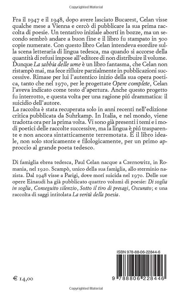 LA SABBIA DELLE URNE. TESTO TEDESCO A FRONTE