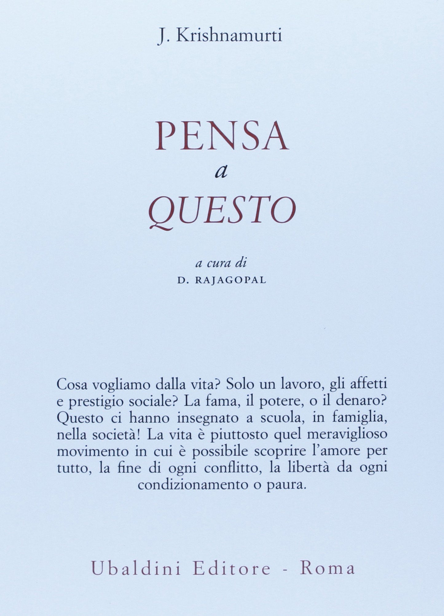 PENSA A QUESTO