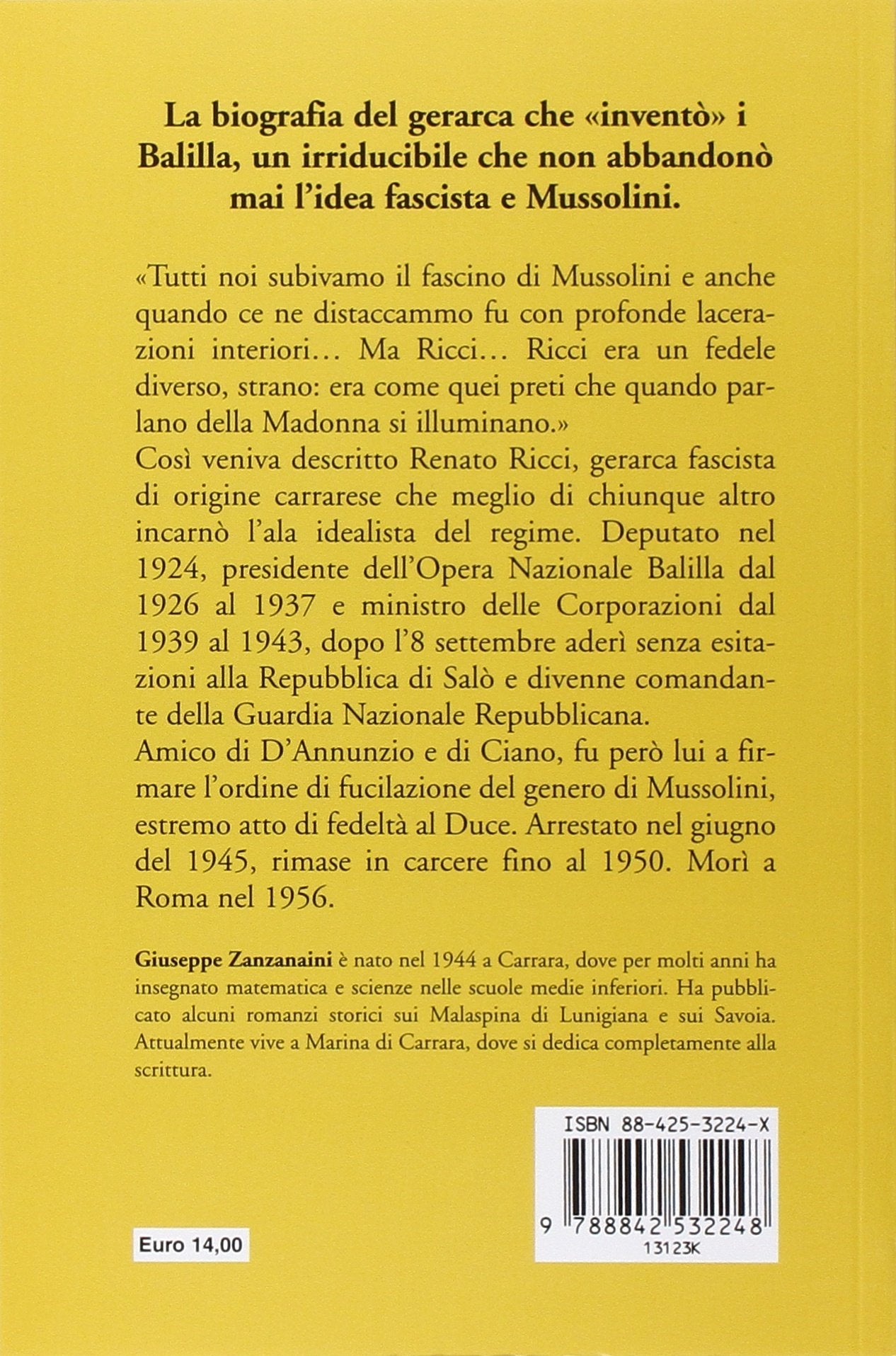 RENATO RICCI. FASCISTA INTEGRALE