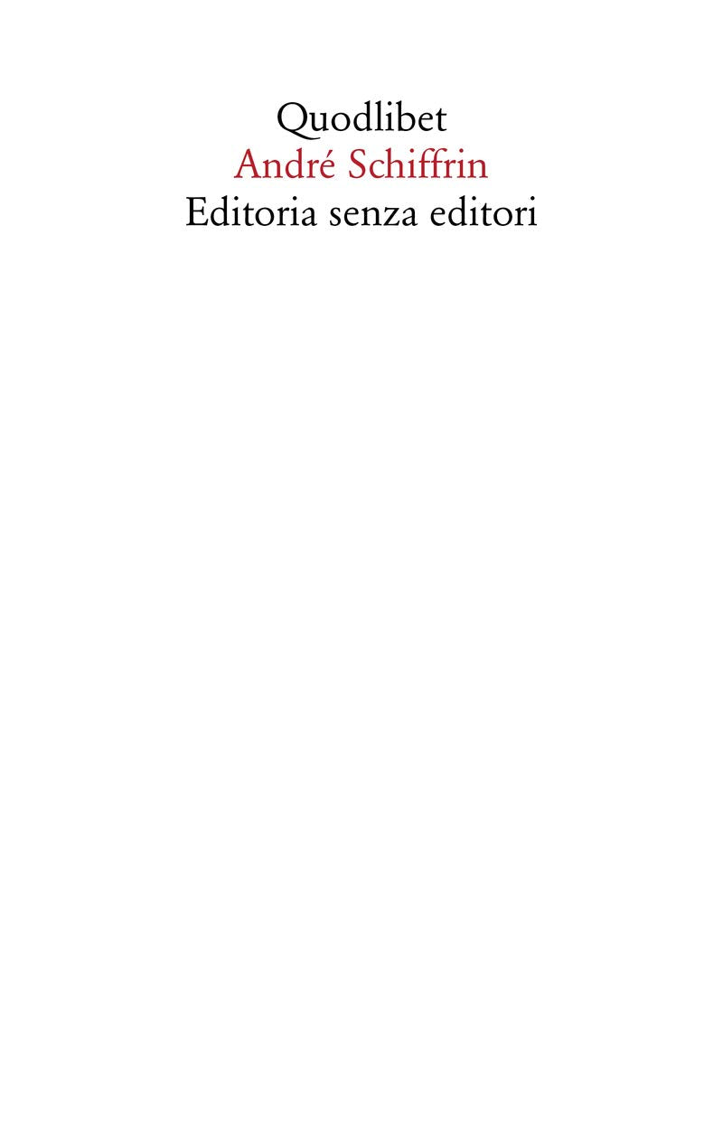 EDITORIA SENZA EDITORI