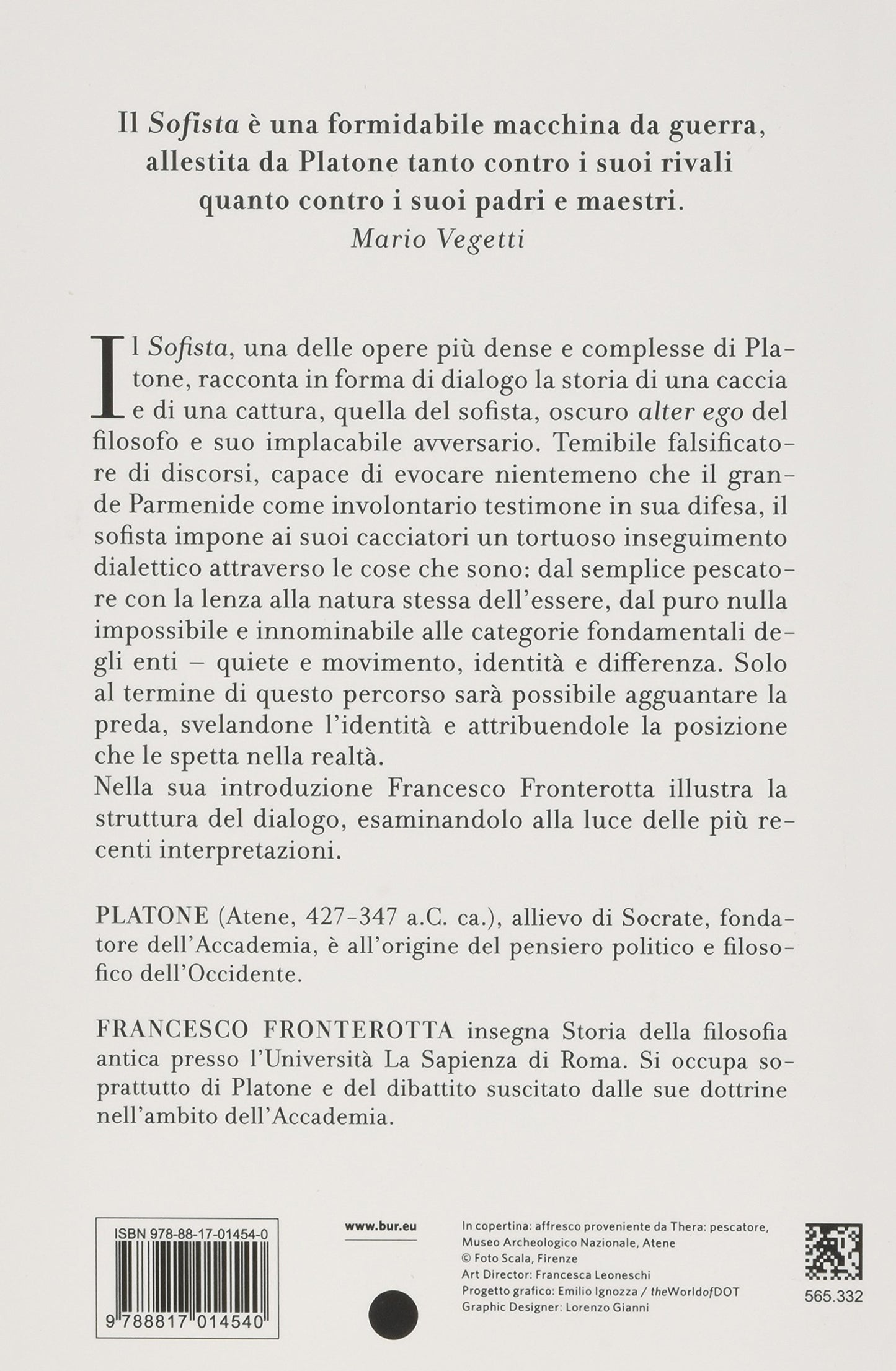 SOFISTA. TESTO GRECO A FRONTE