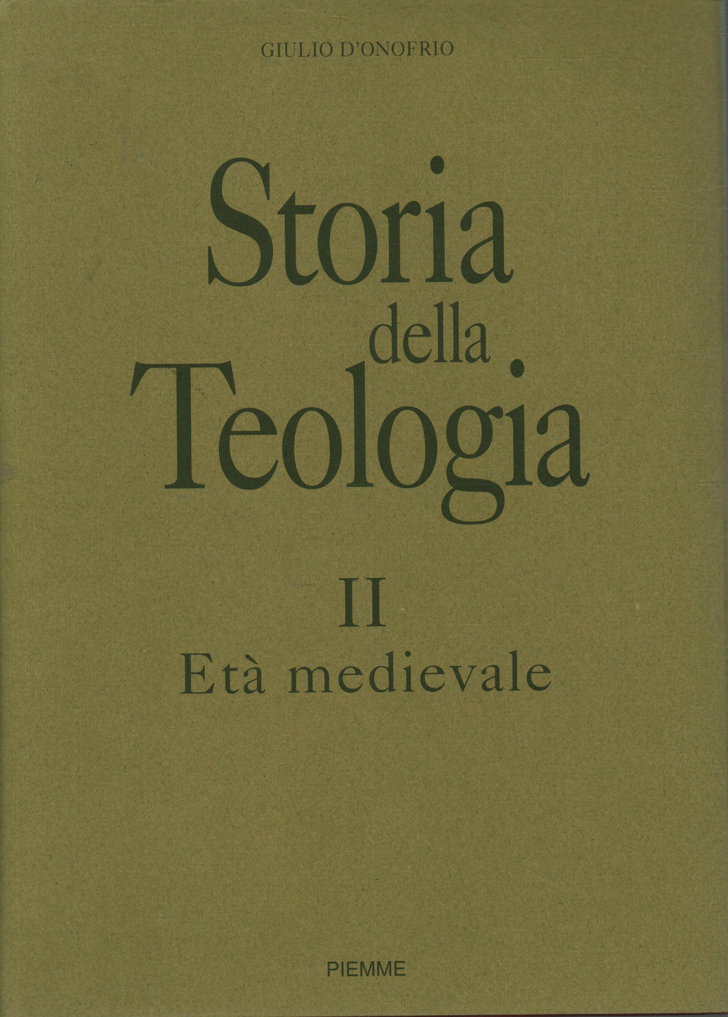 STORIA DELLA TEOLOGIA. VOL. 2