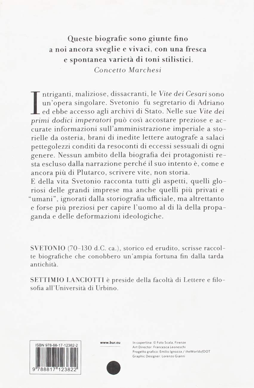 VITE DEI CESARI. TESTO LATINO A FRONTE