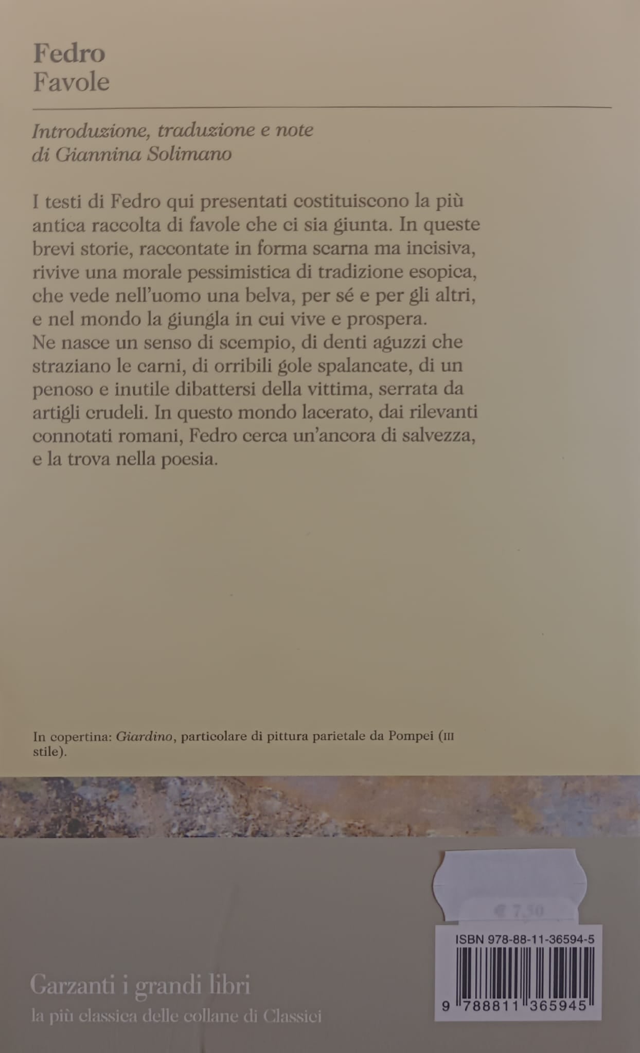 FAVOLE. TESTO LATINO A FRONTE