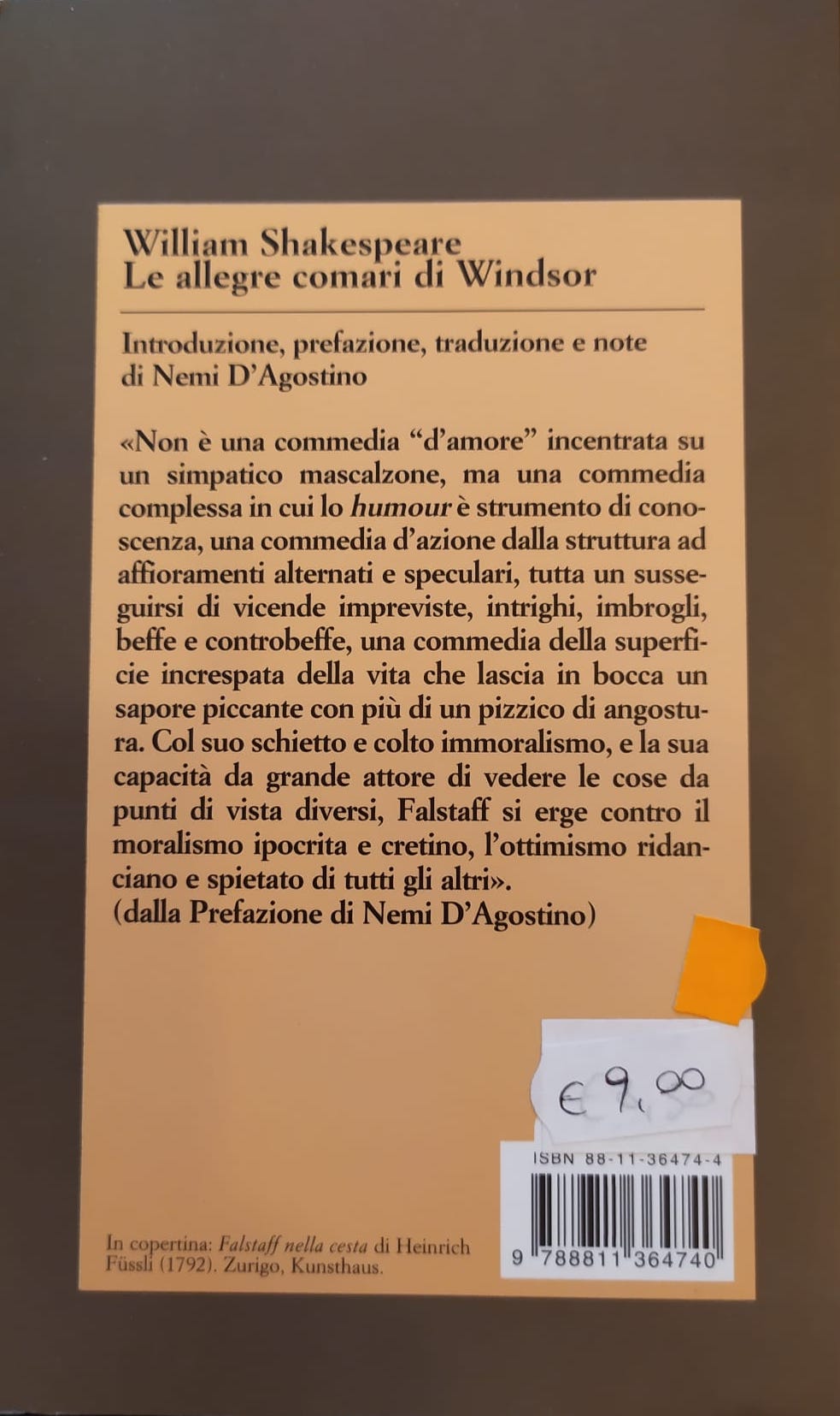 LE ALLEGRE COMARI DI WINDSOR. TESTO ORIGINALE A FRONTE