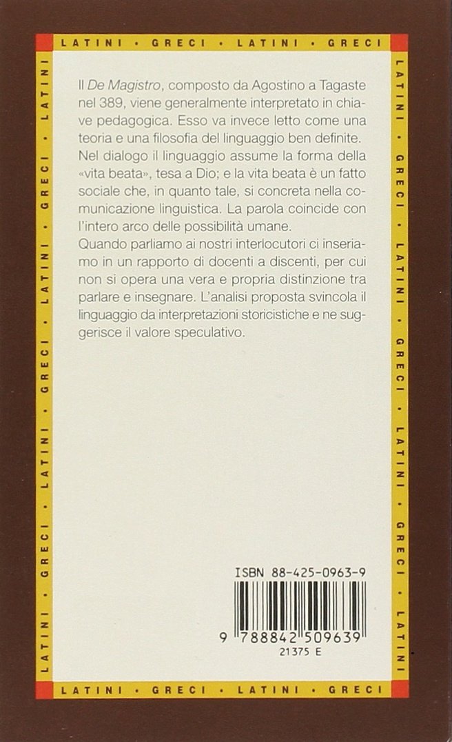 DE MAGISTRO-IL MAESTRO