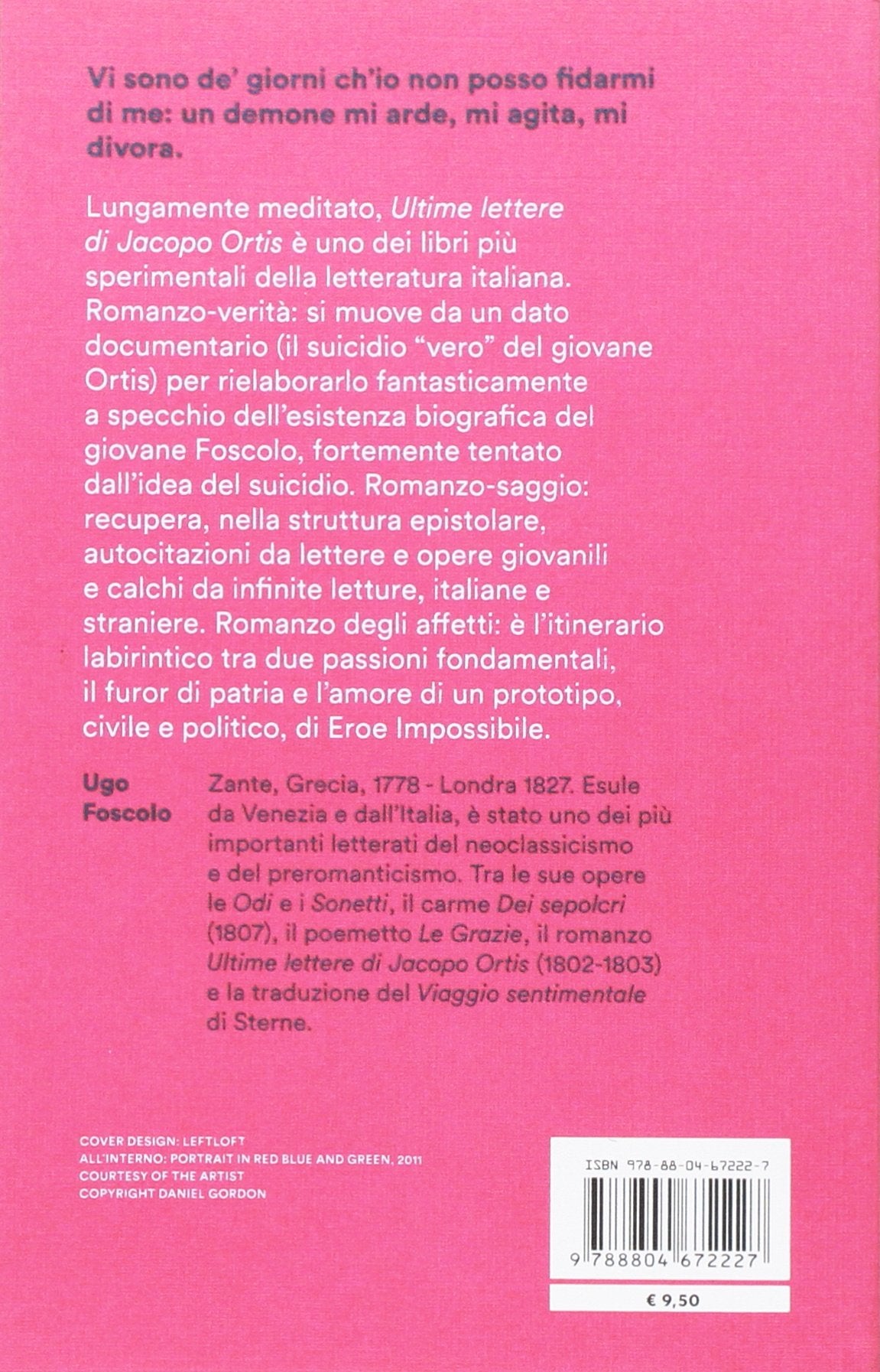 ULTIME LETTERE DI JACOPO ORTIS. TRATTE DAGLI AUTOGRAFI