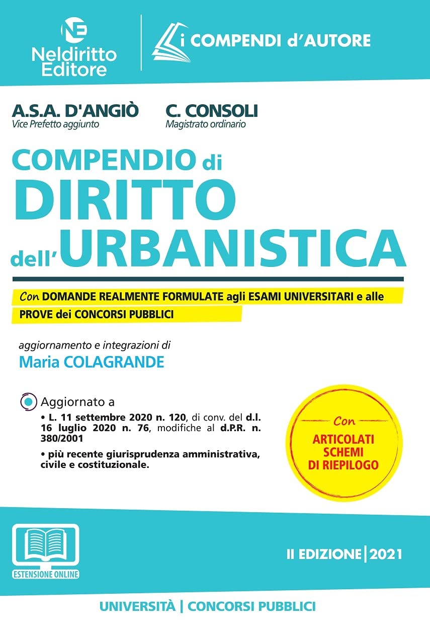 COMPENDIO DI DIRITTO DELL'URBANISTICA. NUOVA EDIZ.