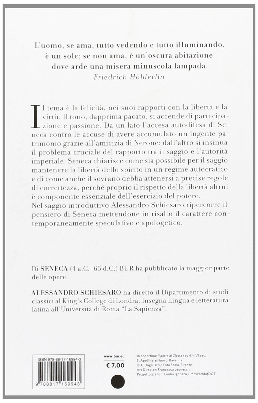 SULLA FELICITÀ. TESTO LATINO A FRONTE