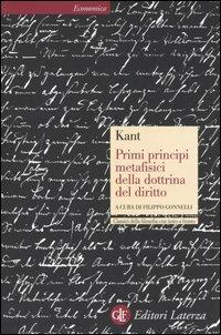 PRIMI PRINCIPI METAFISICI DELLA DOTTRINA DEL DIRITTO