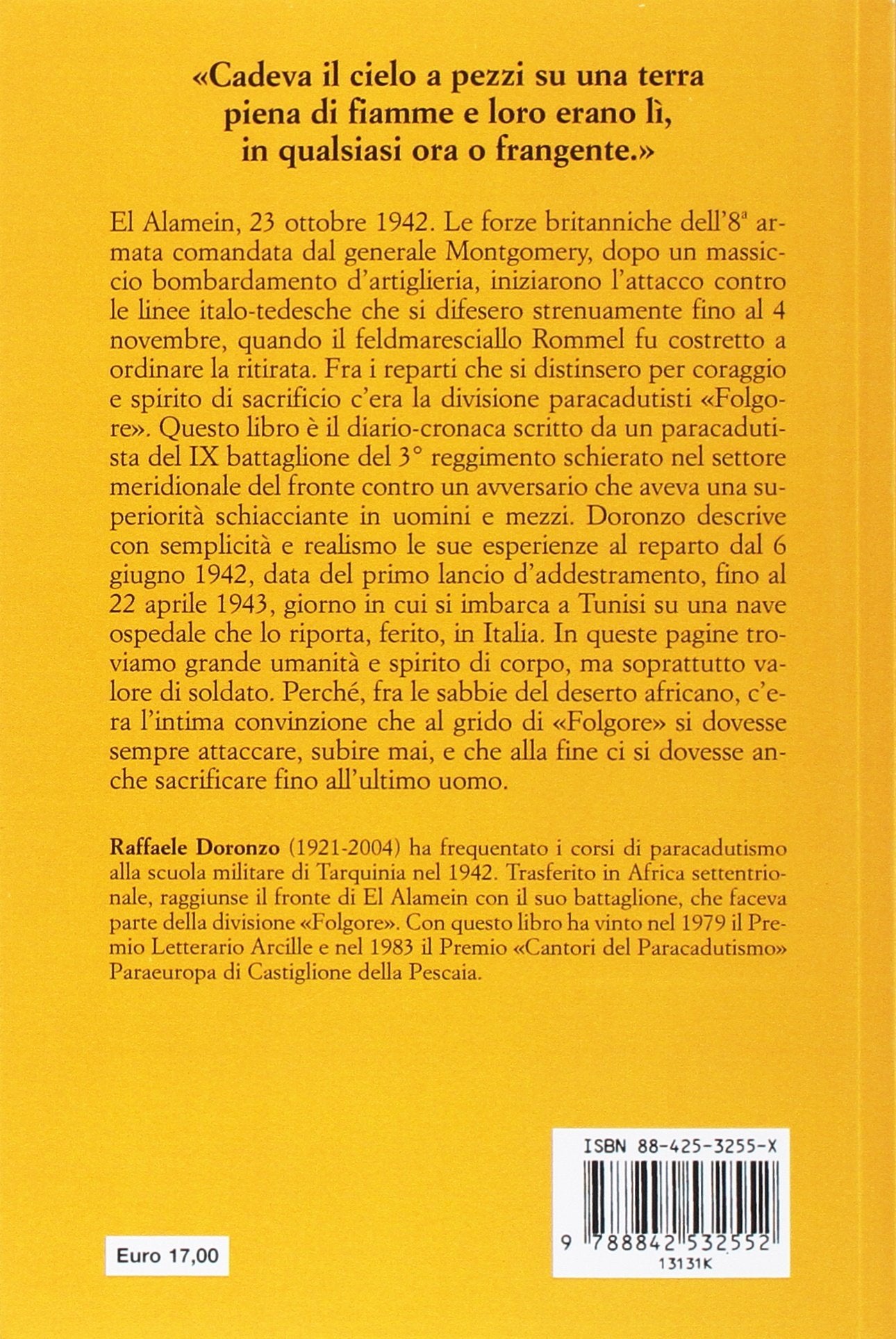 FOLGORE! ... E SI MORIVA. DIARIO DI UN PARACADUTISTA