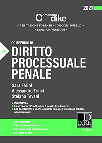 COMPENDIO DI DIRITTO PROCESSUALE PENALE