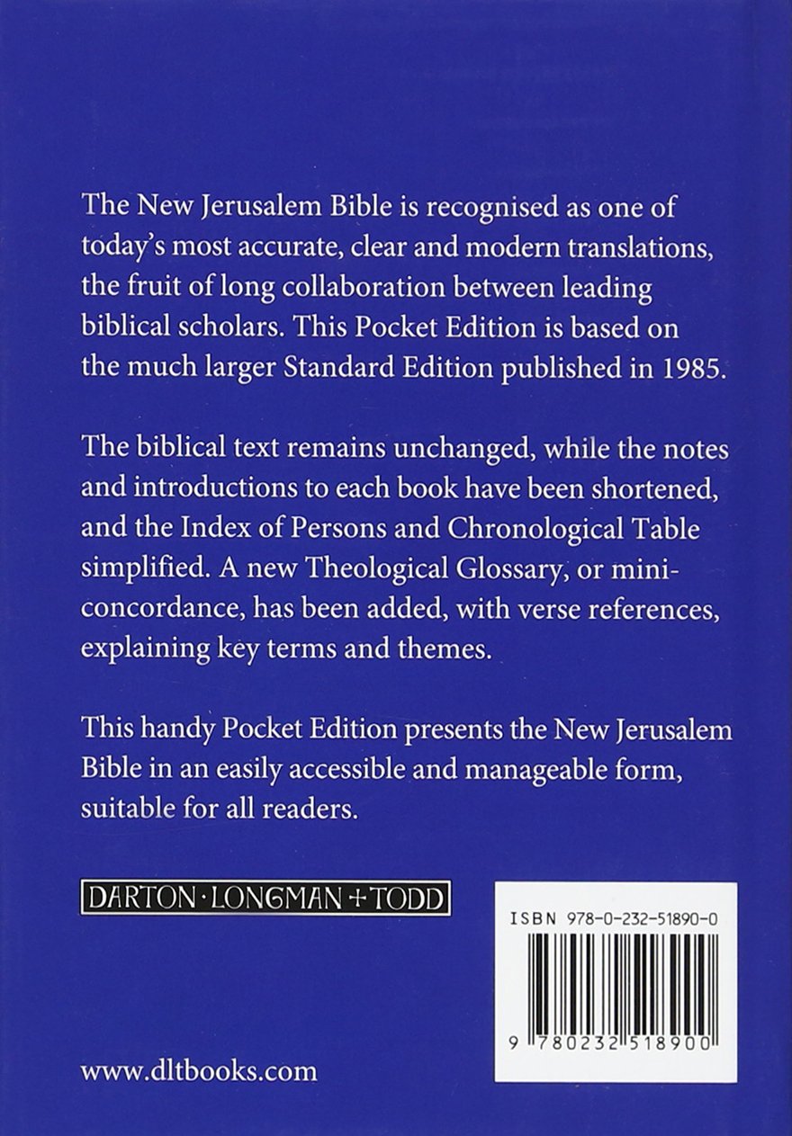 THE NEW JERUSALEM BIBLE. Pocket edition