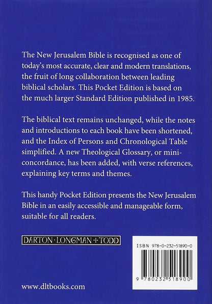 THE NEW JERUSALEM BIBLE. Pocket edition
