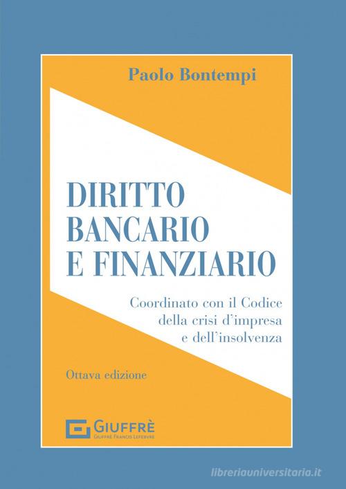 DIRITTO BANCARIO E FINANZIARIO 8a edizione
